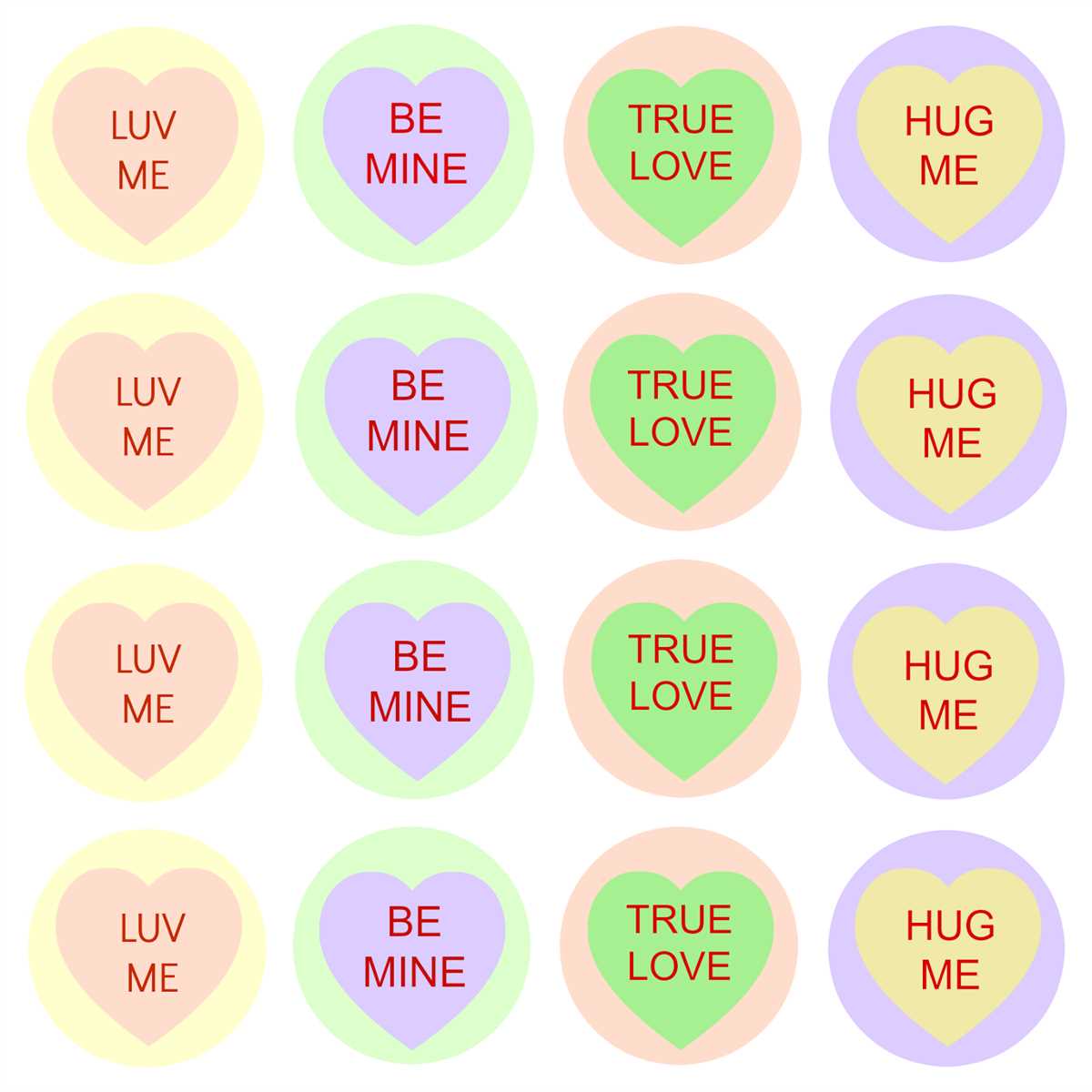 printable candy heart phrases printable candy heart phrases