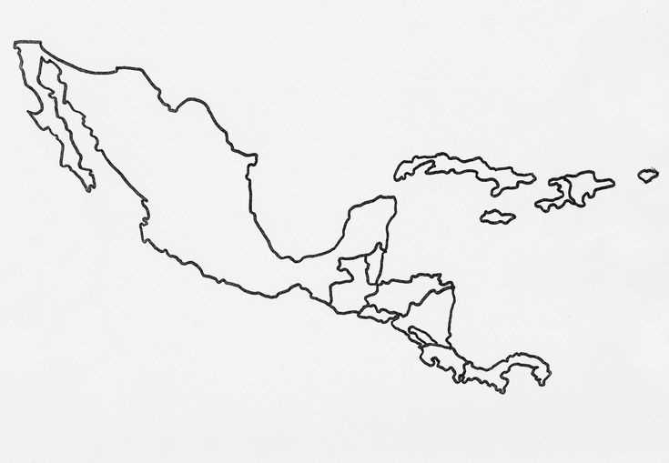 printable central america map printable central america map
