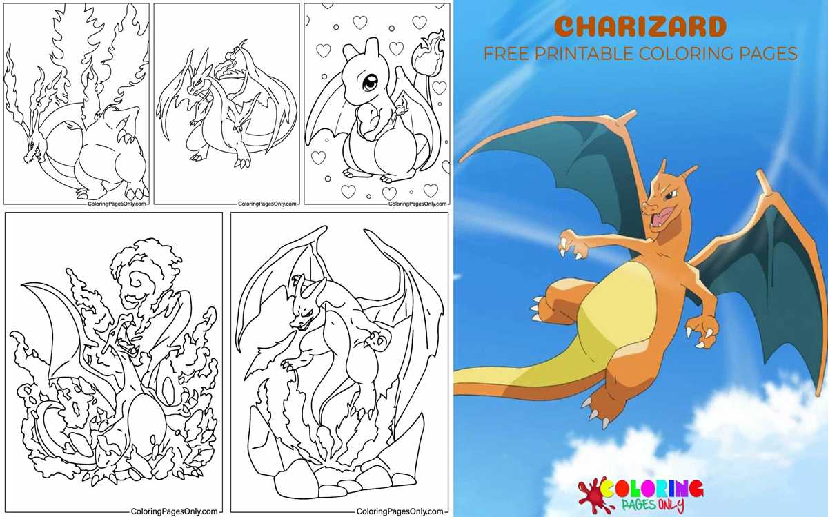 printable charizard coloring pages printable charizard coloring pages