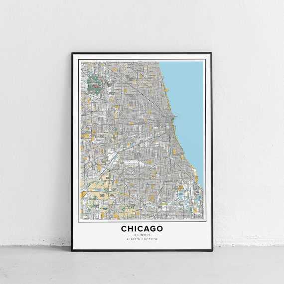 printable chicago map printable chicago map