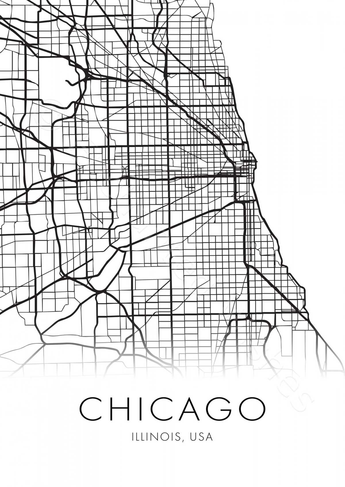 printable chicago map printable chicago map