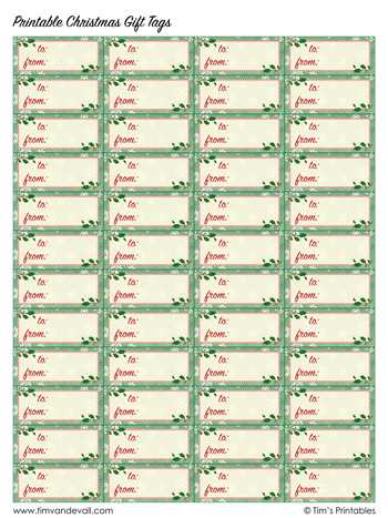 printable christmas gift tag templates free