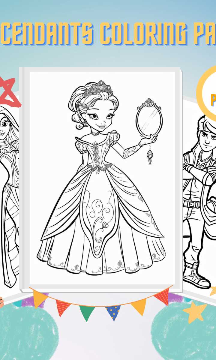 printable coloring pages descendants