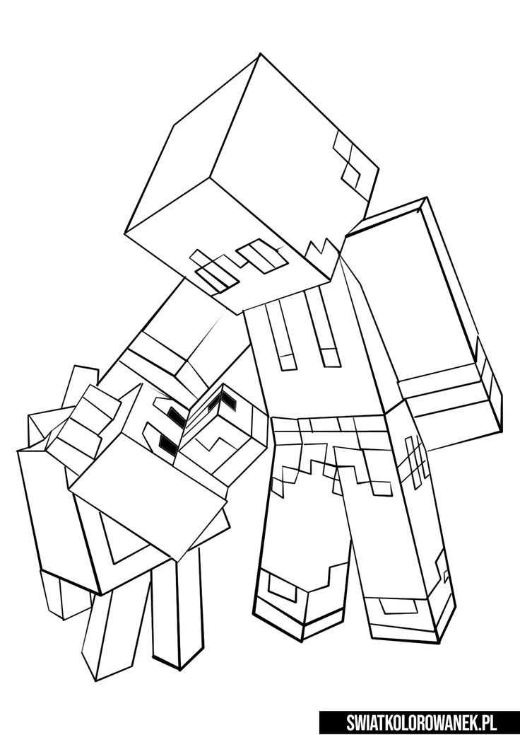 printable colouring pages minecraft