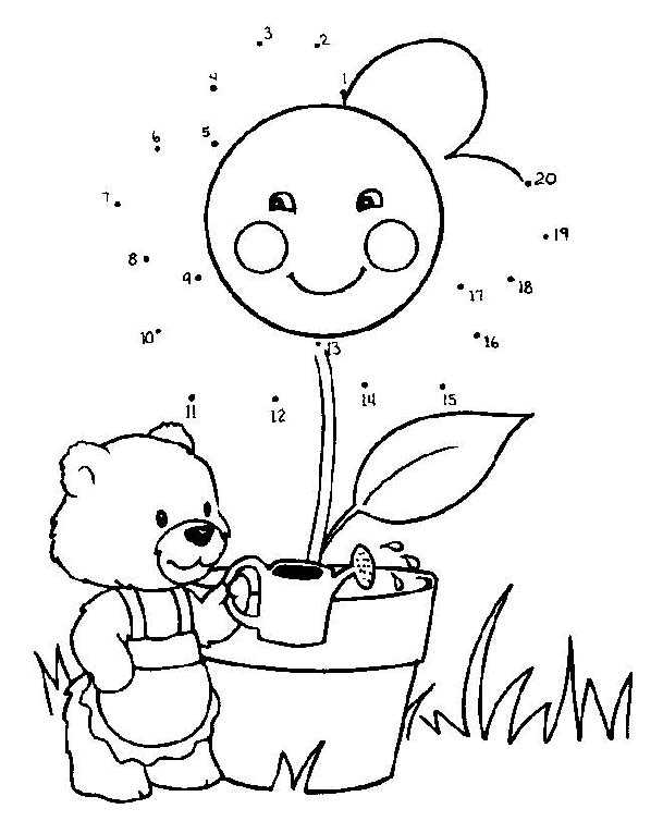 printable dot to dot pages