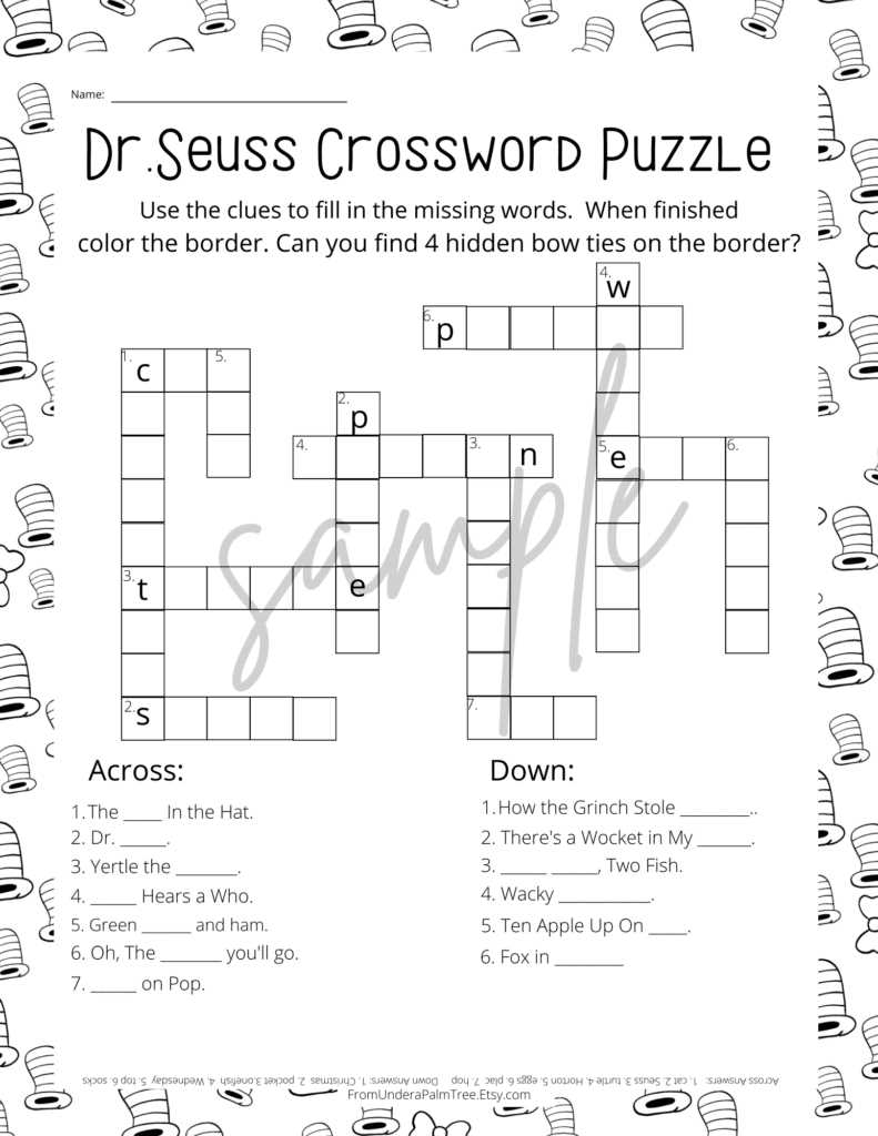 printable dr seuss activities