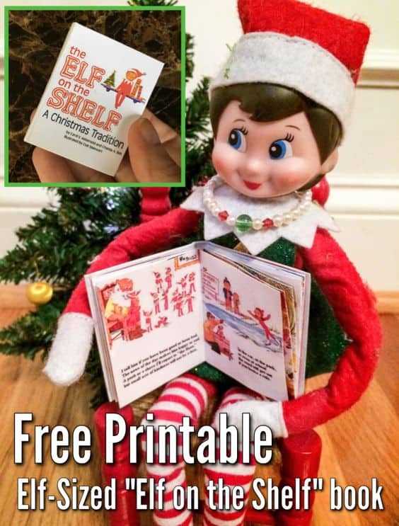printable elf on the shelf book printable elf on the shelf book