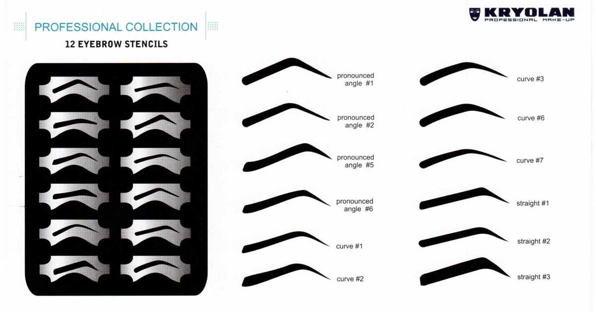 printable eyebrow stencils