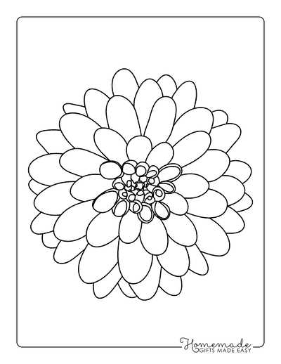 printable flower stem outline