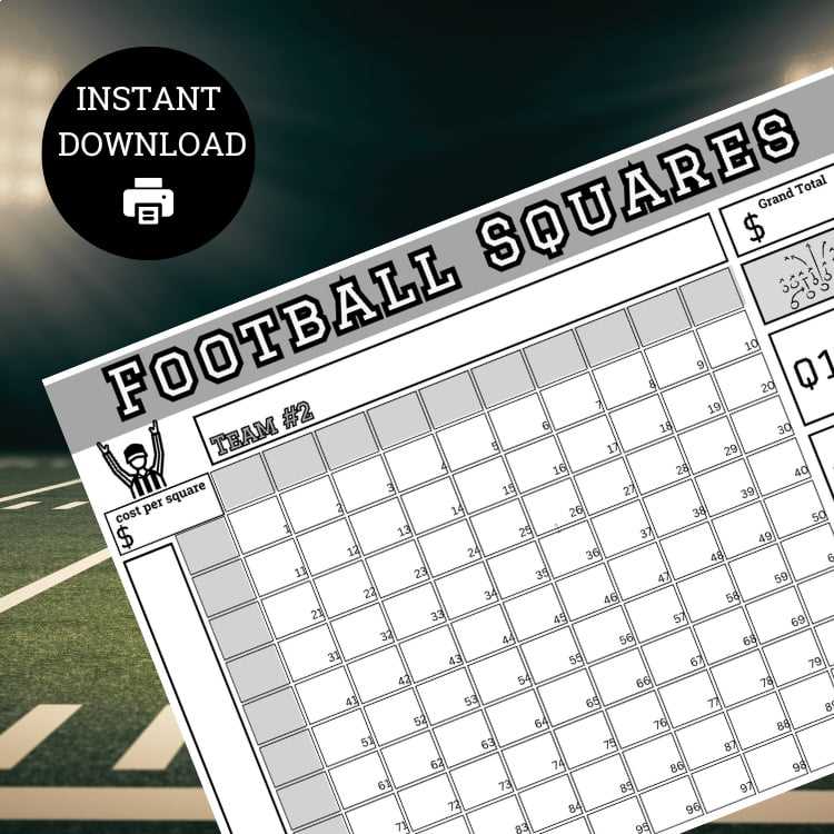 printable football grid