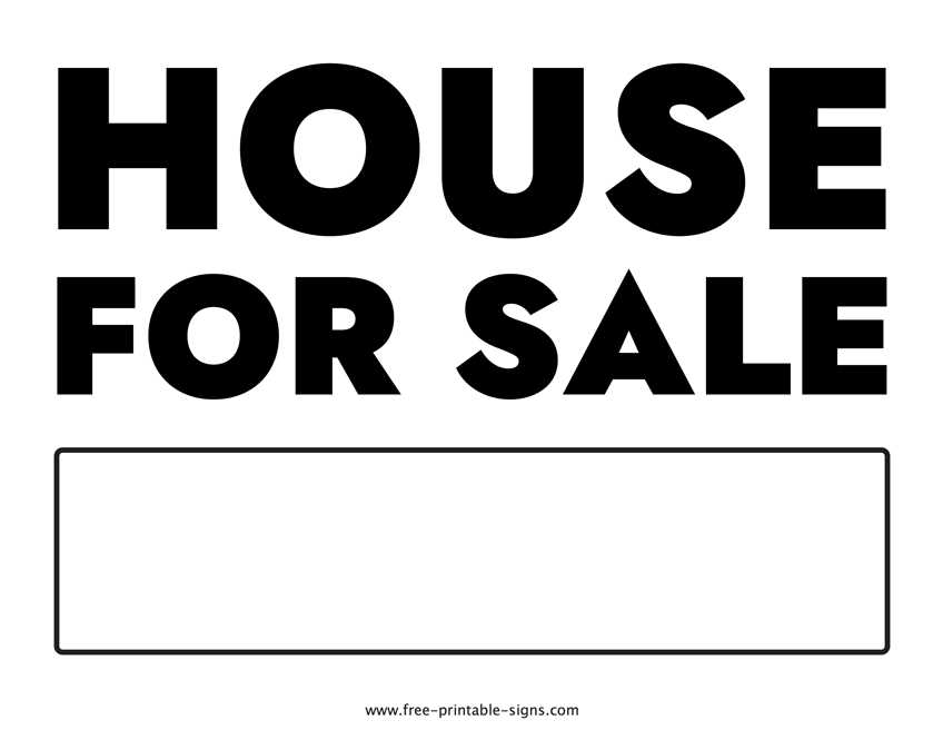 printable for sale signs