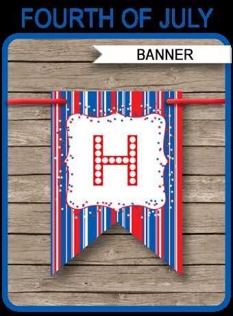 printable fourth of july banner printable fourth of july banner