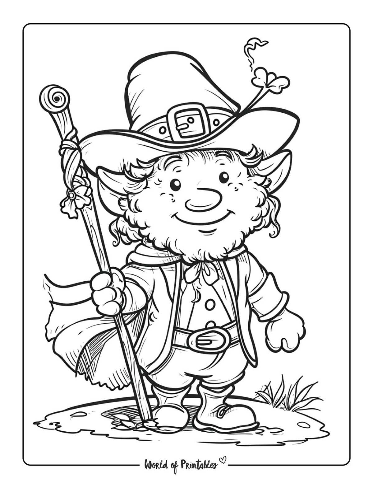 printable free printable printable leprechaun coloring page printable free printable printable leprechaun coloring page