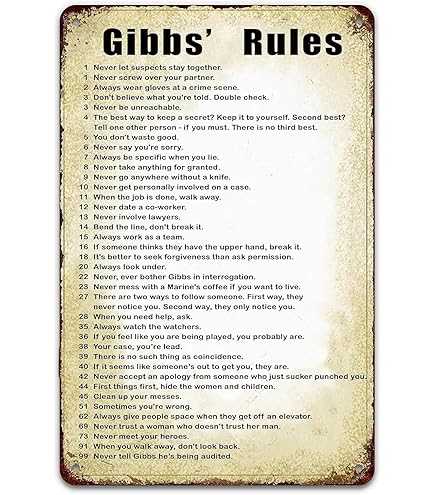 printable list of gibbs rules printable list of gibbs rules