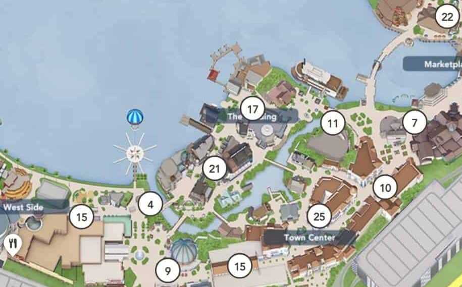 printable map of disney springs printable map of disney springs