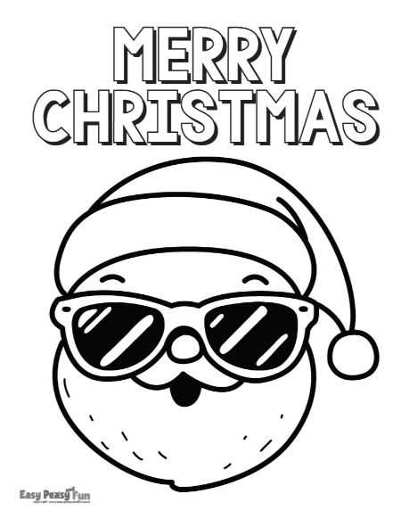 printable merry christmas coloring pages
