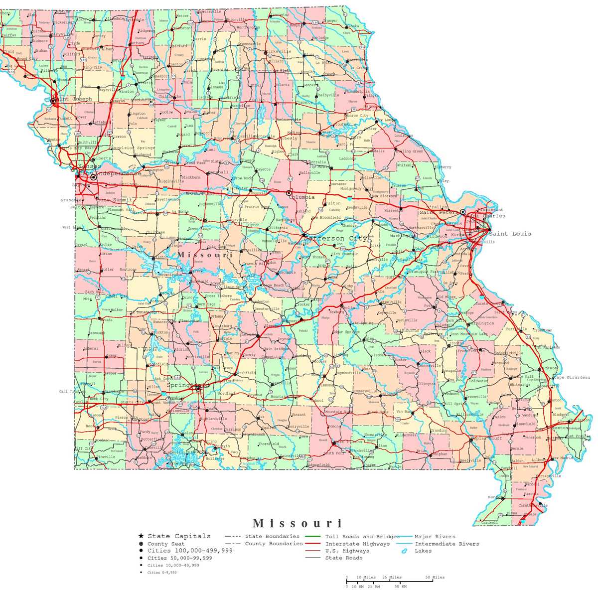 printable missouri map