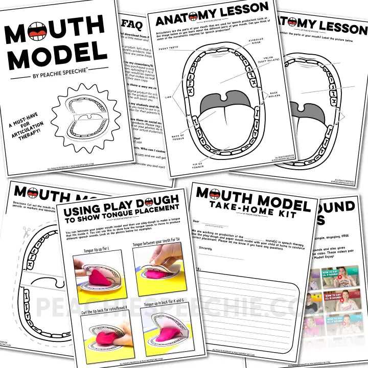printable mouth template