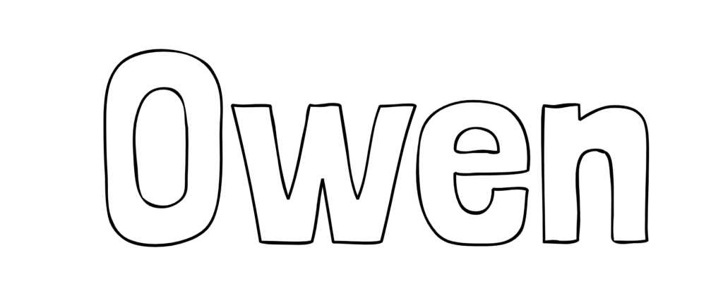 printable name colouring pages