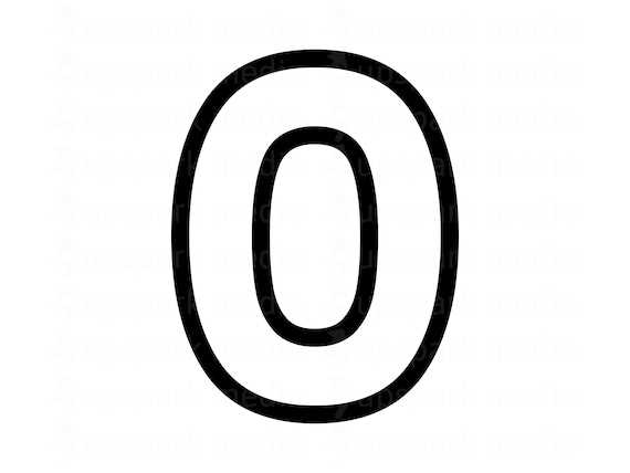 printable number 0 printable number 0
