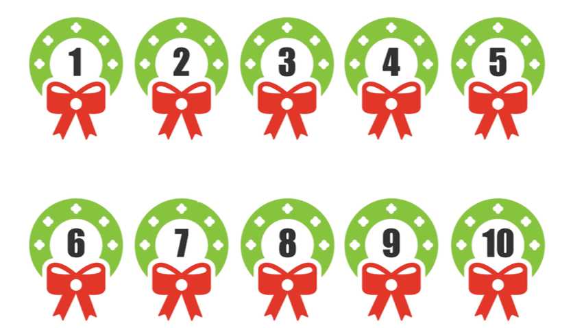 printable numbers christmas