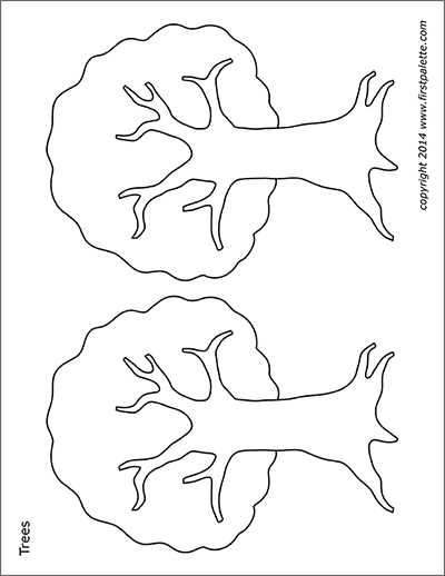 printable outlines of trees printable outlines of trees