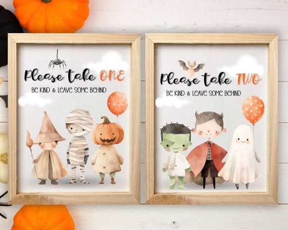 printable please take two halloween sign printable please take two halloween sign