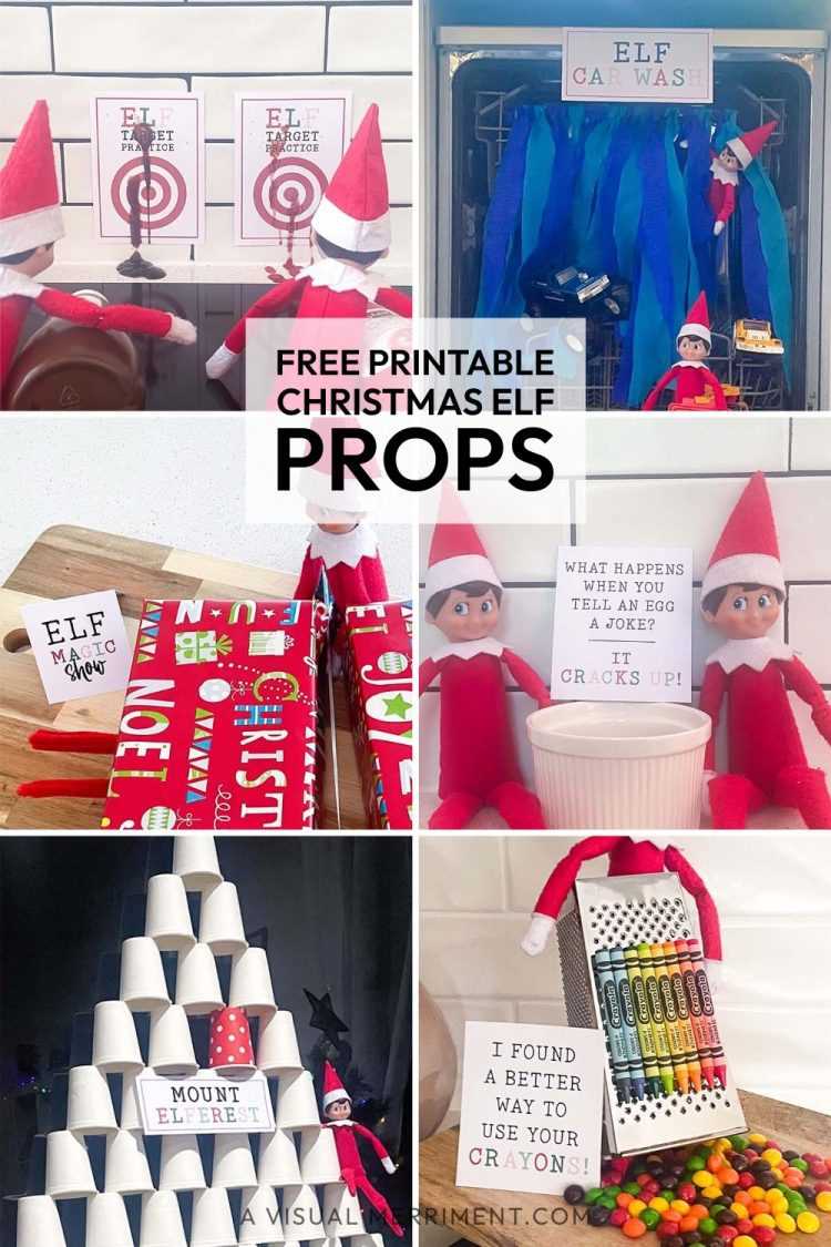 printable props for elf on the shelf printable props for elf on the shelf