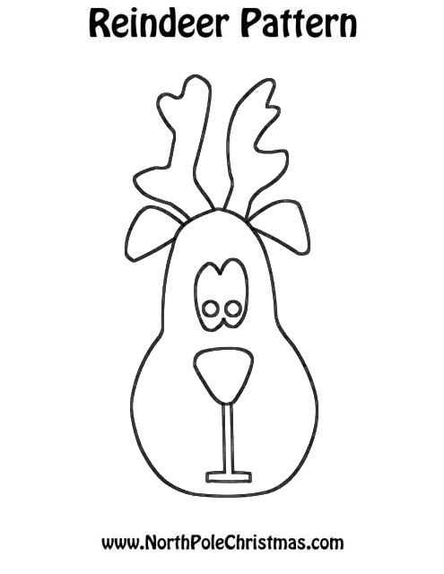 printable reindeer face