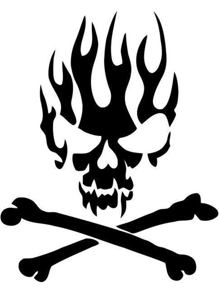 printable skull stencils