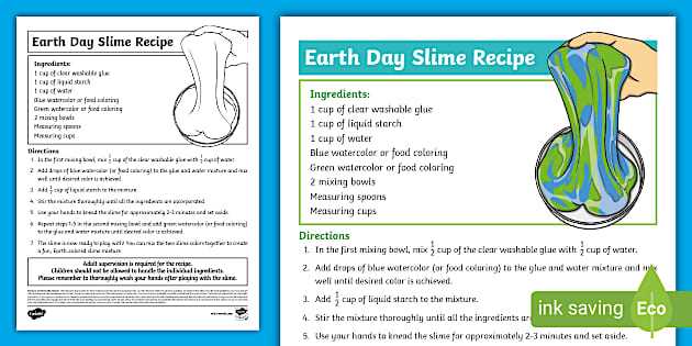 printable slime recipe printable slime recipe