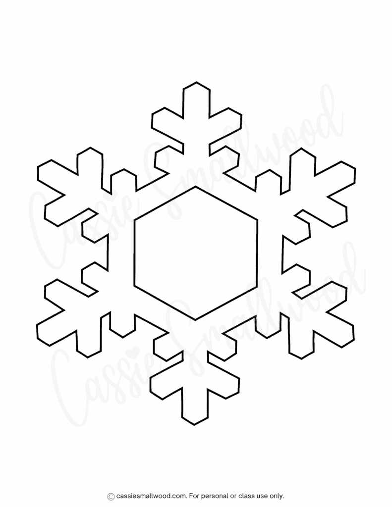 printable snowflake template easy printable snowflake template easy