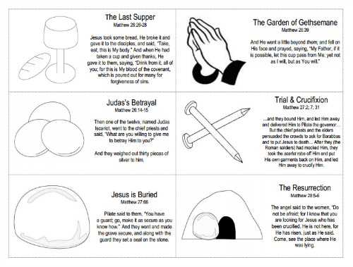printable story of easter