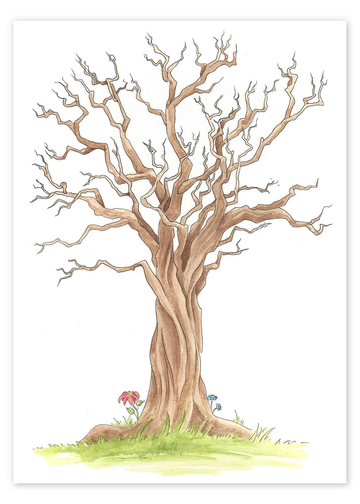 printable tree trunk