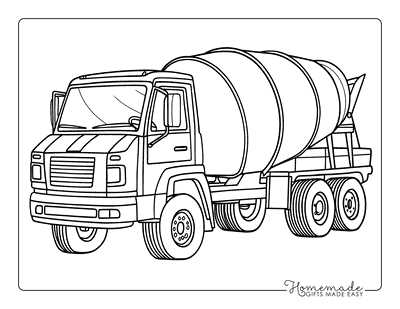 printable truck coloring pages