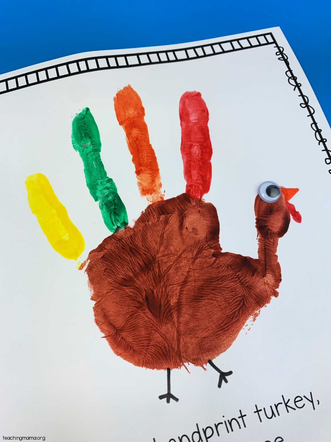 printable turkey face printable turkey face