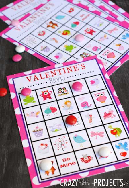 printable valentine bingo