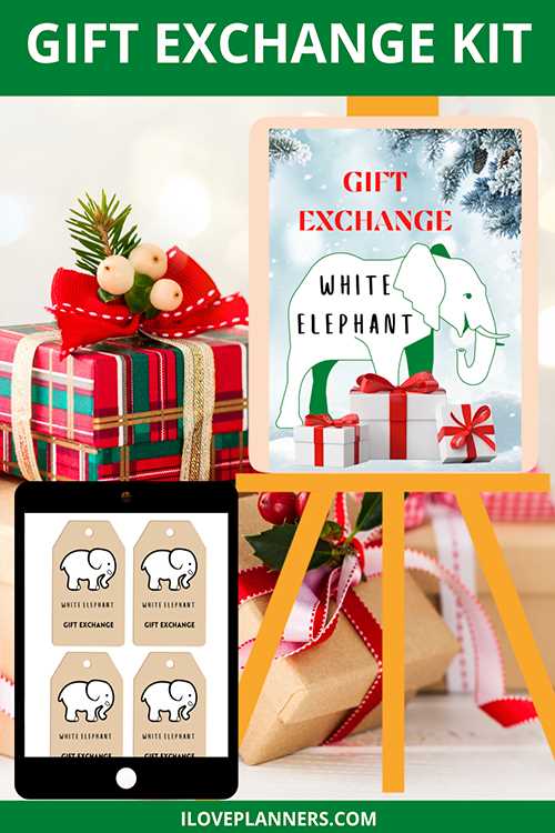 printable white elephant gift exchange printable white elephant gift exchange