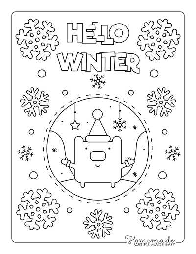 printable winter coloring pictures printable winter coloring pictures