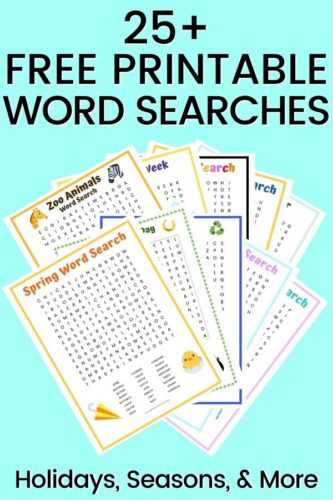 printable word puzzles for kids