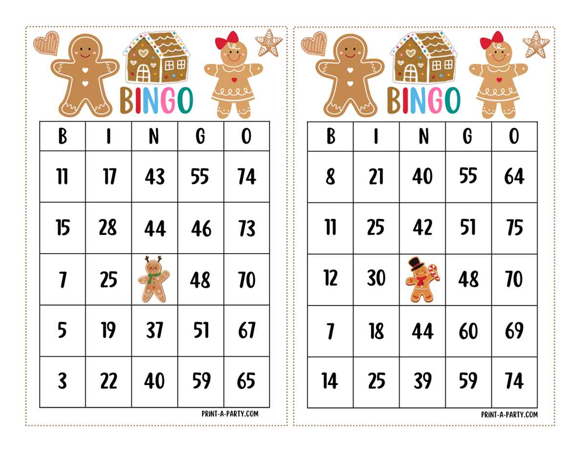 printable xmas bingo