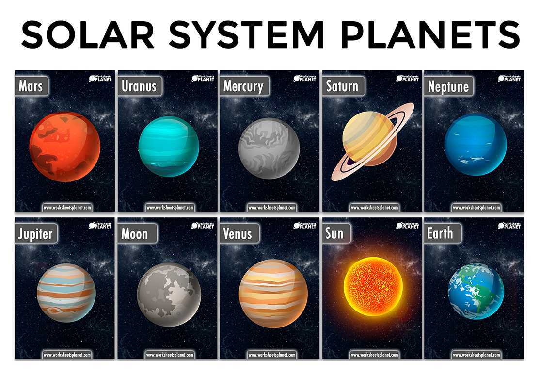 printable solar system planets