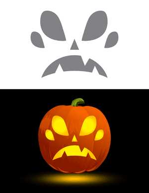 pumpkin face patterns printable