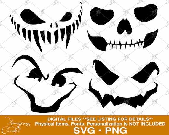 pumpkin face patterns printable