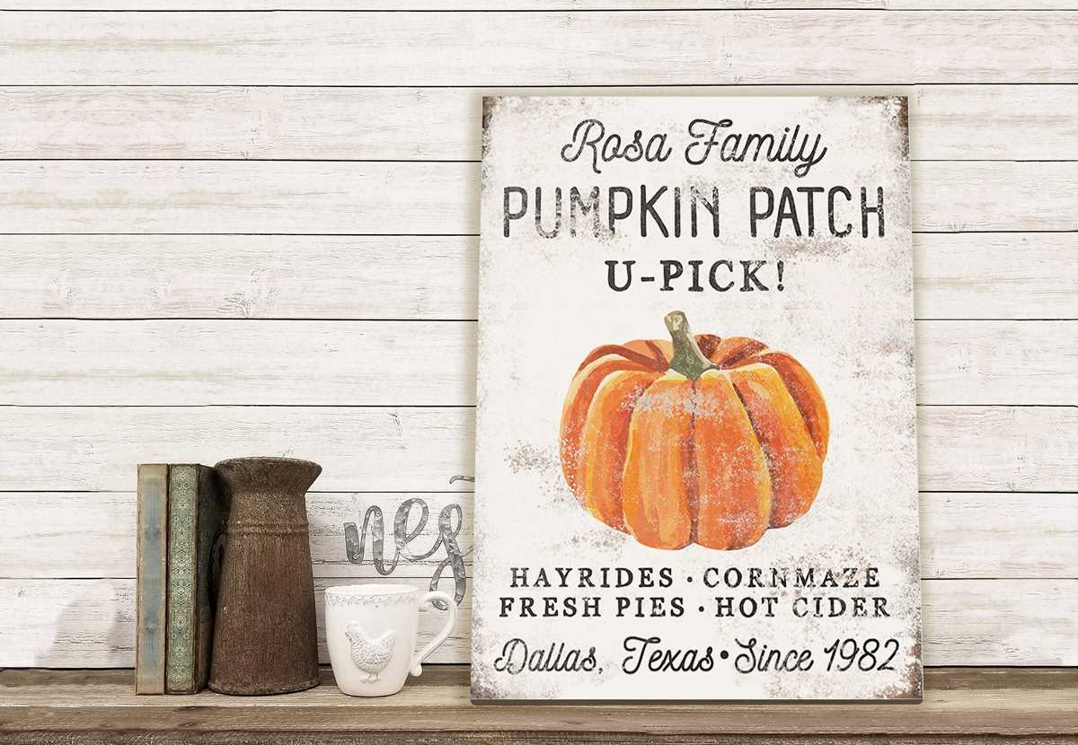 pumpkin patch sign printable