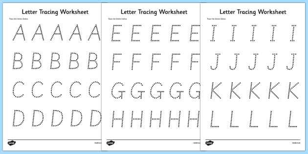 printable abc tracing letters