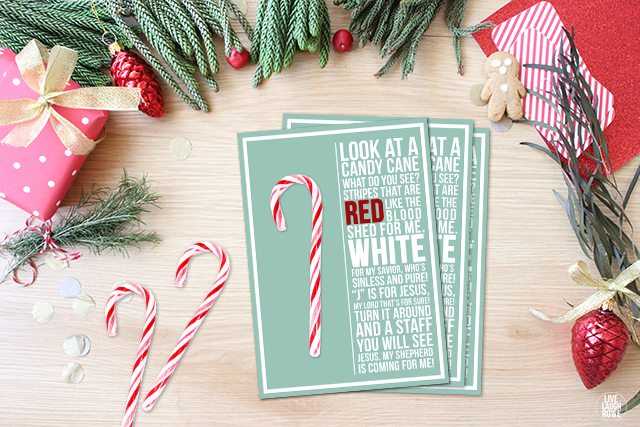 meaning of the candy cane free printable