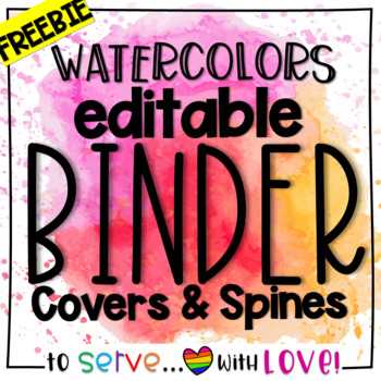 binder covers printable