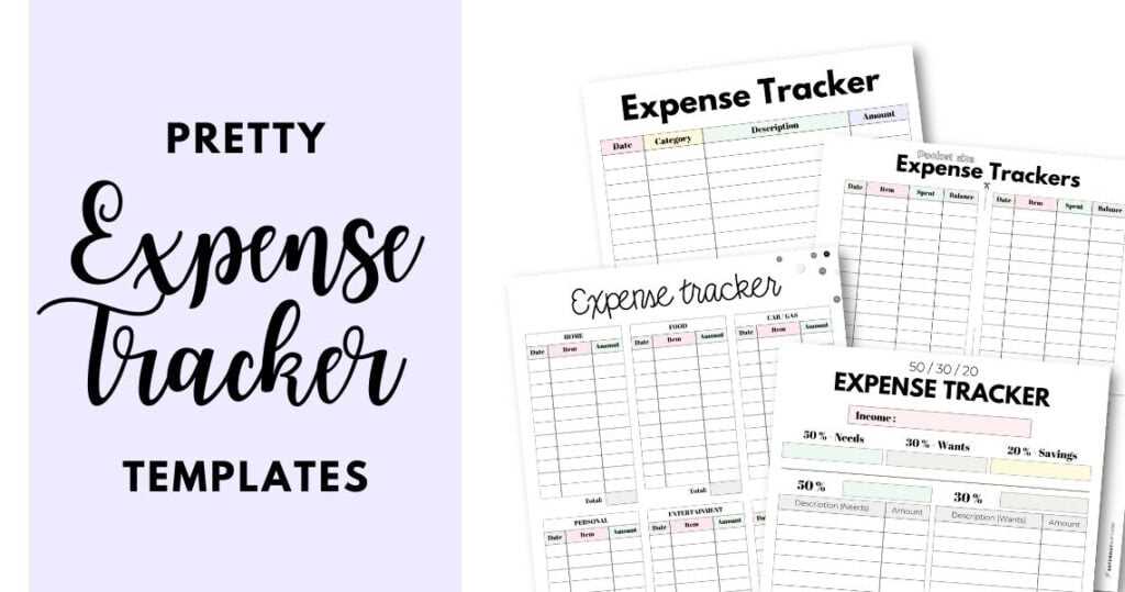 free printable expense tracker printable