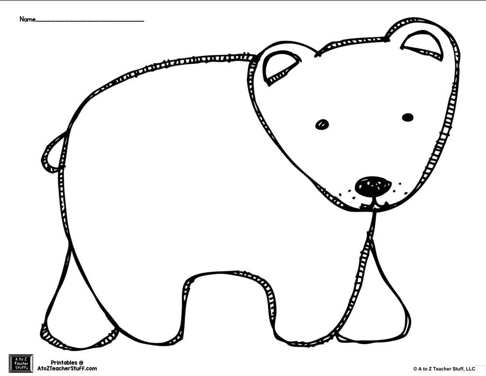 printable bear pictures to color